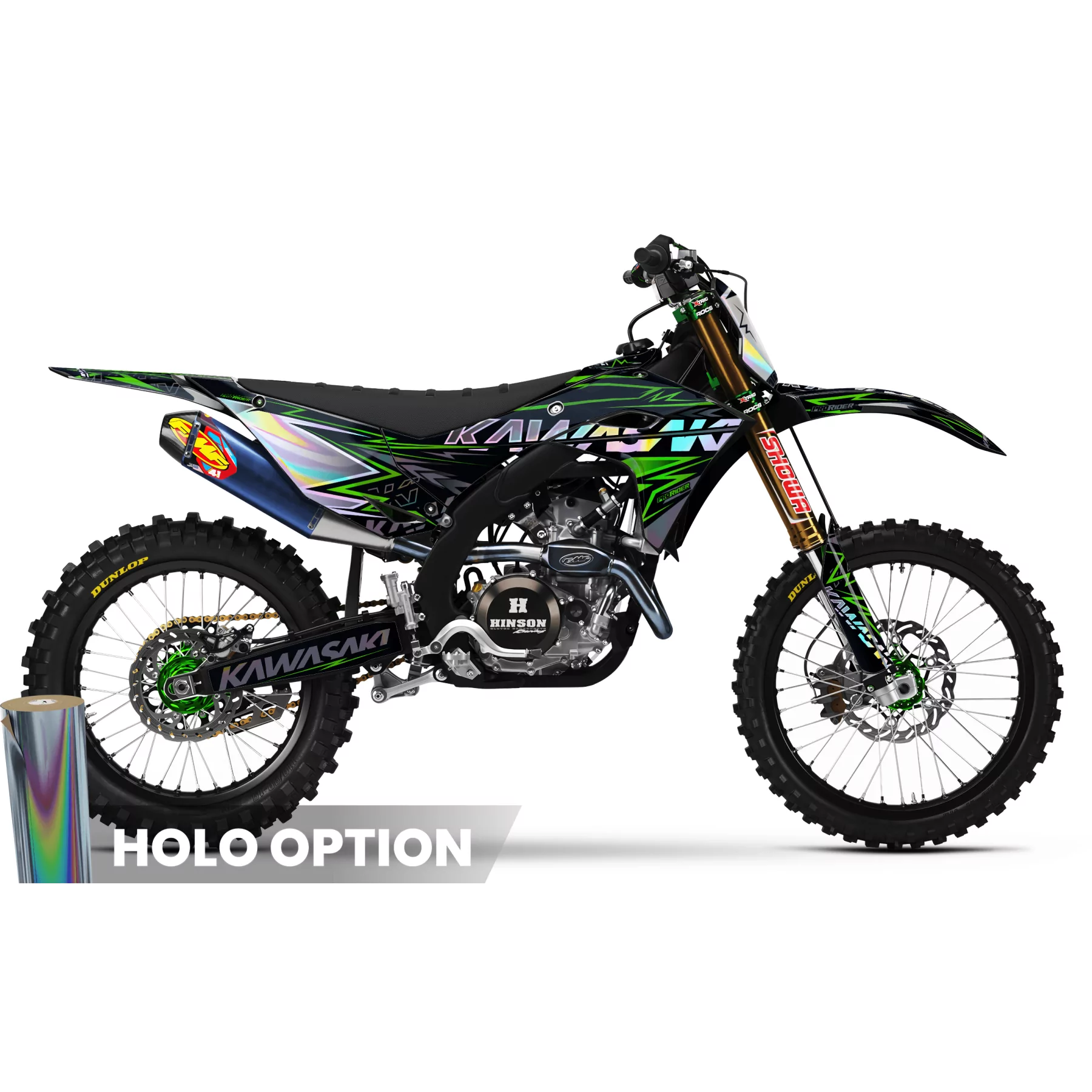 KIT ADHESIVOS MOTOCROSS KAWASAKI | Redbud