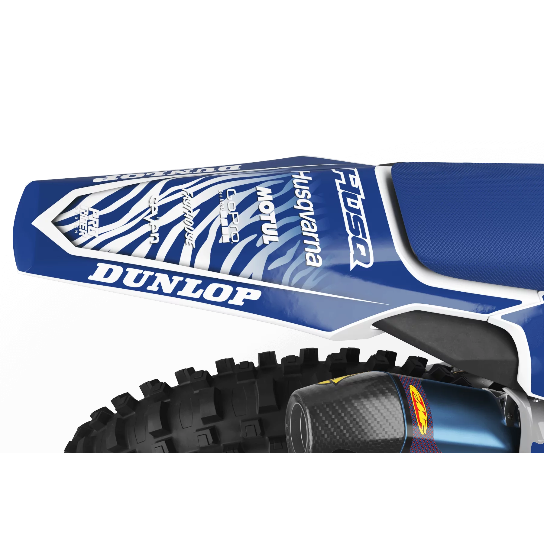 KIT ADESIVOS moto Kit adesivos Motocross HUSQVARNA MOTUL BLUE & WHITE