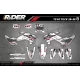 Kit adesivos Motocross HUSQVARNA VERTEX WHITE - KIT ADESIVOS HUSQVARNA MOTOCROSS / ENDURO