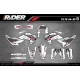 Kit adesivos Motocross HUSQVARNA VERTEX WHITE - KIT ADESIVOS HUSQVARNA MOTOCROSS / ENDURO