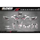 Kit adesivos Motocross HUSQVARNA VERTEX WHITE - KIT ADESIVOS HUSQVARNA MOTOCROSS / ENDURO