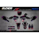 KIT DECO Motocross YAMAHA YZ YZF... JUST1 black - KIT DECO MOTOCROS...