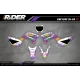 Kit adesivos personalizável - RAINBOW PURPLE - KIT ADESIVOS MOTOCROSS ENDURO