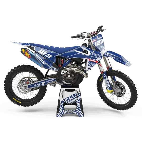 GRAFICHE moto Grafiche Motocross HUSQVARNA MOTUL BLUE & WHITE