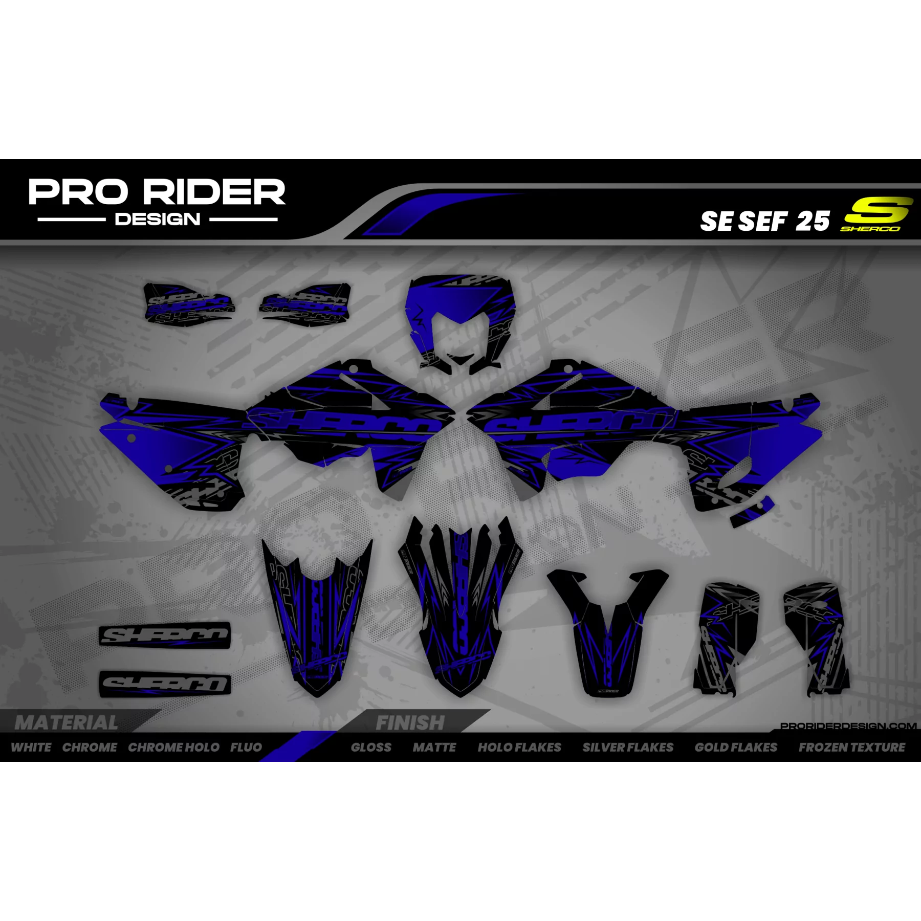 STICKERSET MOTORCROSS SHERCO I Ironman raceway