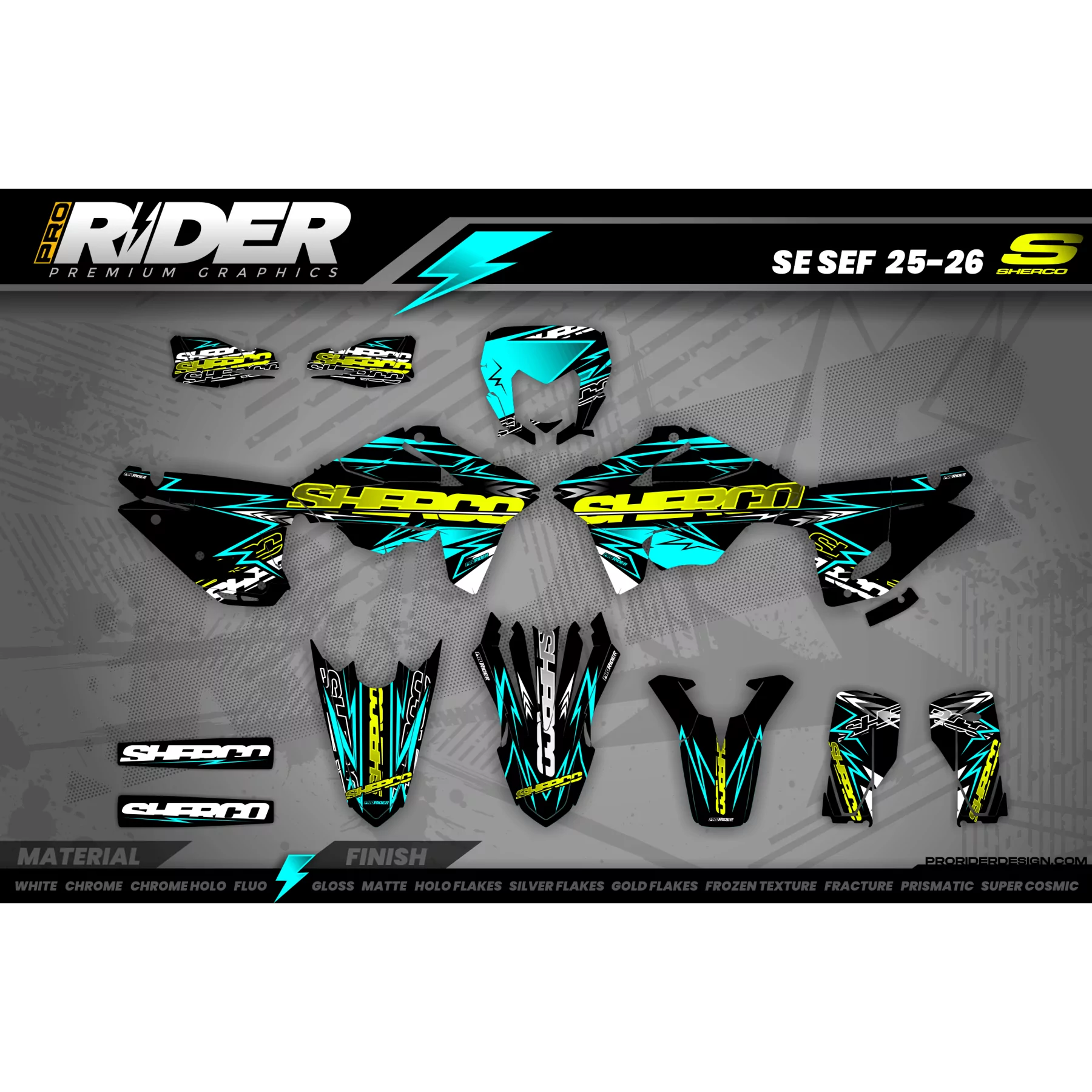 DEKOR MOTOCROSS SHERCO I Thunder valley
