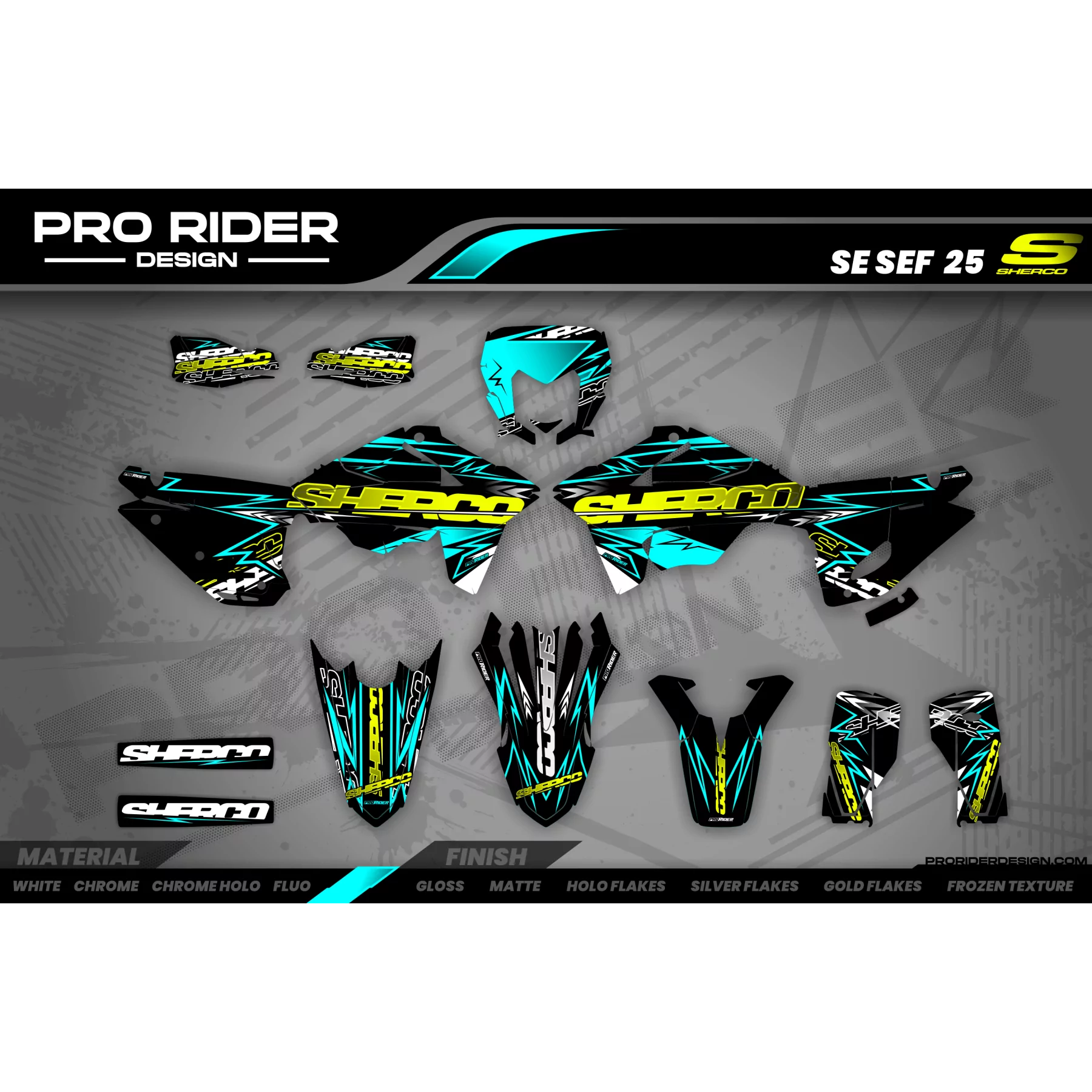 DEKOR MOTOCROSS SHERCO I Thunder valley