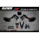 Custom Motocross graphics kit HONDA YUGEN PURP - MOTOCROSS ENDURO GRAPHICS