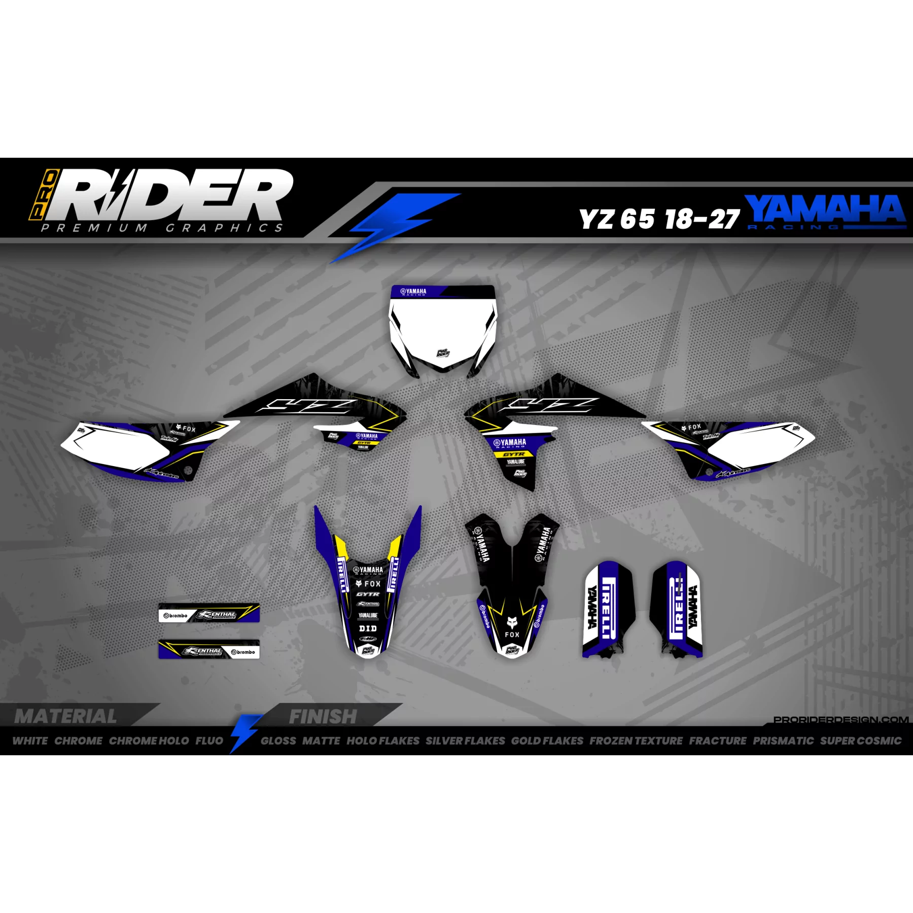 KIT DÉCO Motocross et Supermot YAMAHA CRASTY - KIT DECO MOTOCROSS Y...