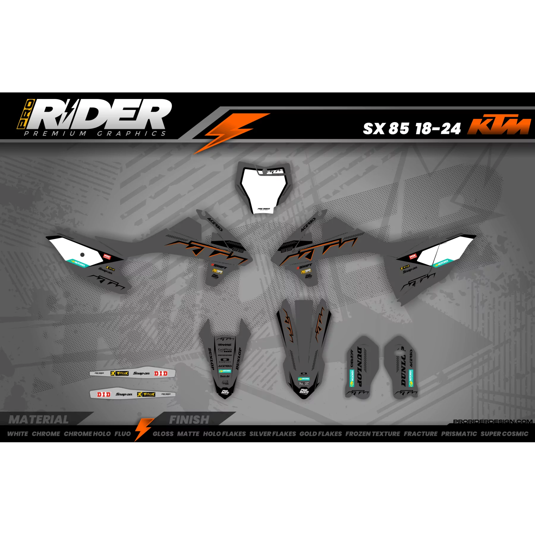 Kit déco Motocross KTM SX SXF EXC | ProLine Factory - KIT DECO MOTO...