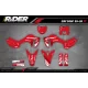 Kit adesivos MOTOCROSS HONDA RED PERFORMANCE - KIT ADESIVOS MOTO HONDA
