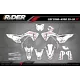 Kit adesivos Motocross HONDA SKYBOUND WHITE - KIT ADESIVOS MOTOCROSS ENDURO