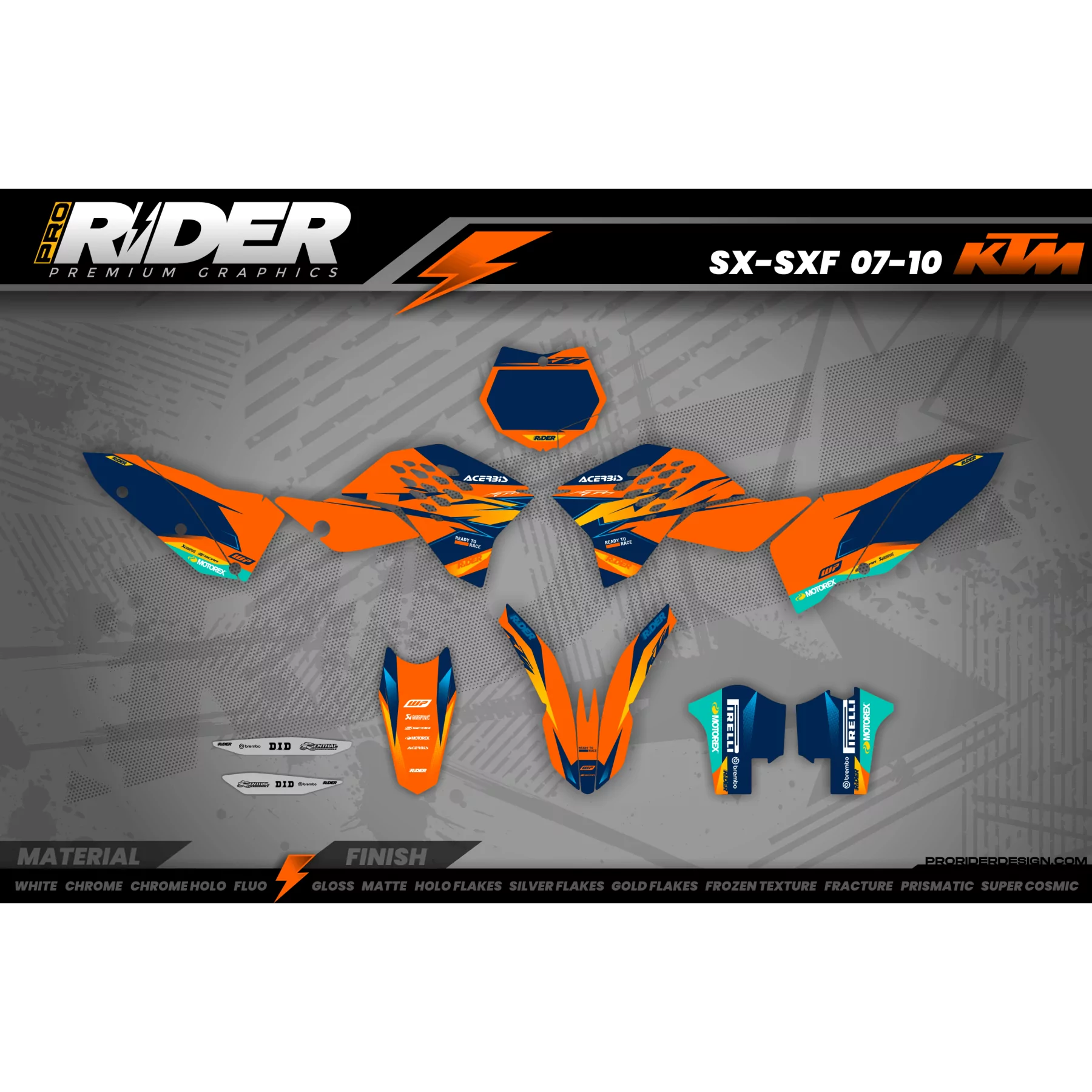 Kit adhesivos MOTOCROSS KTM | Valkenswaard  - Kit adhesivos MOTO KTM