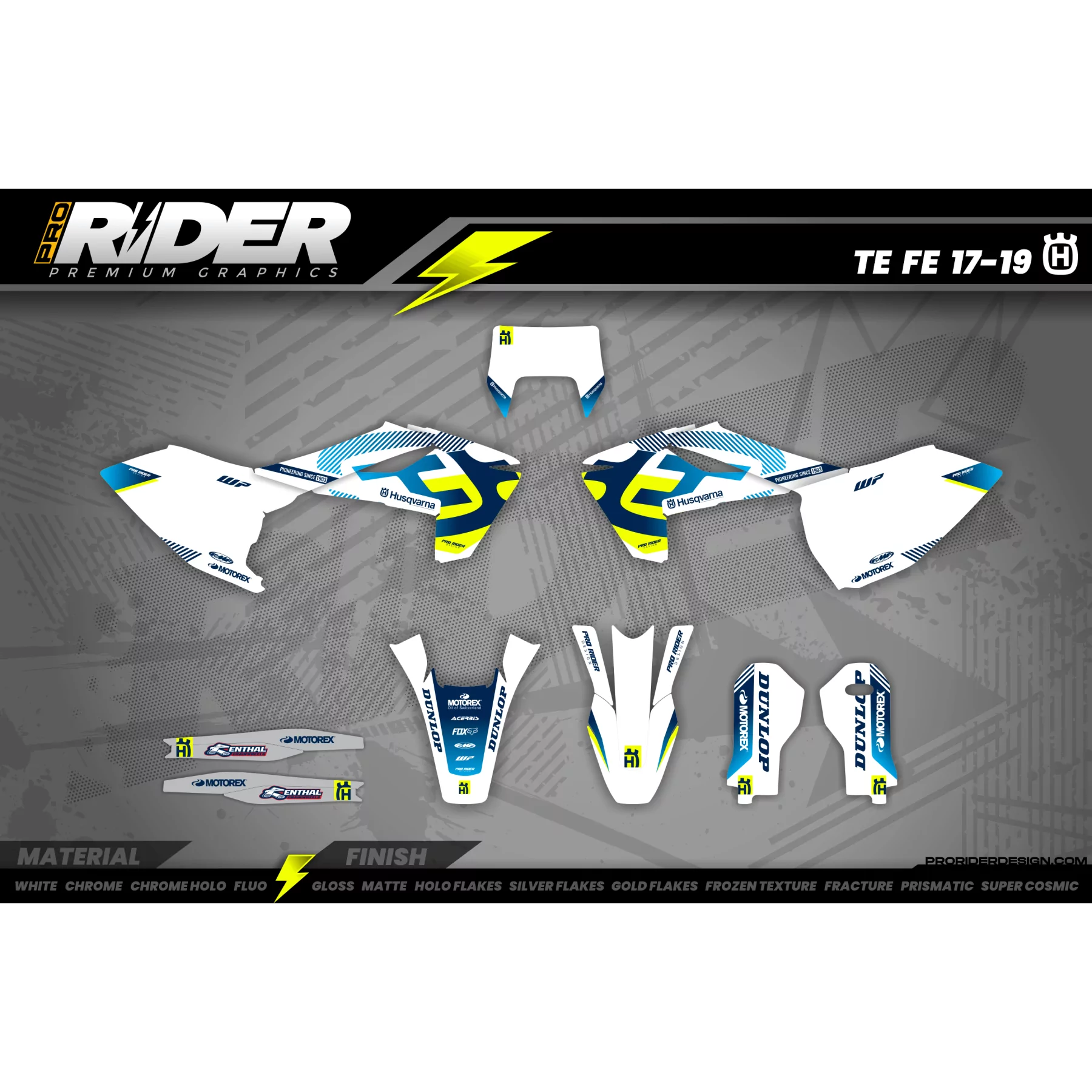grafiche MOTOCROSS HUSQVARNA SILVERMINT FACTORY  - KIT DÉCO MOTO HUSQVARNA