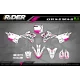 Stickerset MOTOCROSS KAWASAKI CYBER_GRAPHIC_PINK - STICKERSET MOTOCROSS KAWASAKI