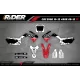Custom Motocross graphics kit HONDA MX TEST RED - MOTOCROSS ENDURO GRAPHICS