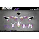 Kit Déco Personnalisable Rainbow Purple White - ProRider Design | Universel Toutes Marques