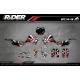 STICKERSET MOTOCROSS PERSO ALPINESTARS rood (ref:prda4c) - Stickerset MOTOCROSS ENDURO