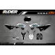 Stickerset Motorcross PERSO FAST STYLE HOLO - SX-E 2/3/5