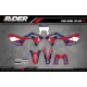 Kit adesivos Motocross HONDA TEAM HRC PROGRESSIVE | RED - KIT ADESIVOS MOTOCROSS ENDURO