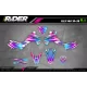 KIT ADESIVOS MOTOCROSS KAWASAKI SAVAGE - KIT ADESIVOS MOTO KAWASAKI