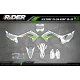 Kit adesivos motocross KAWASAKI | Galax - KIT ADESIVOS MOTO KAWASAKI