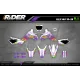 Kit adesivos personalizável - RAINBOW PURPLE - KIT ADESIVOS MOTOCROSS ENDURO