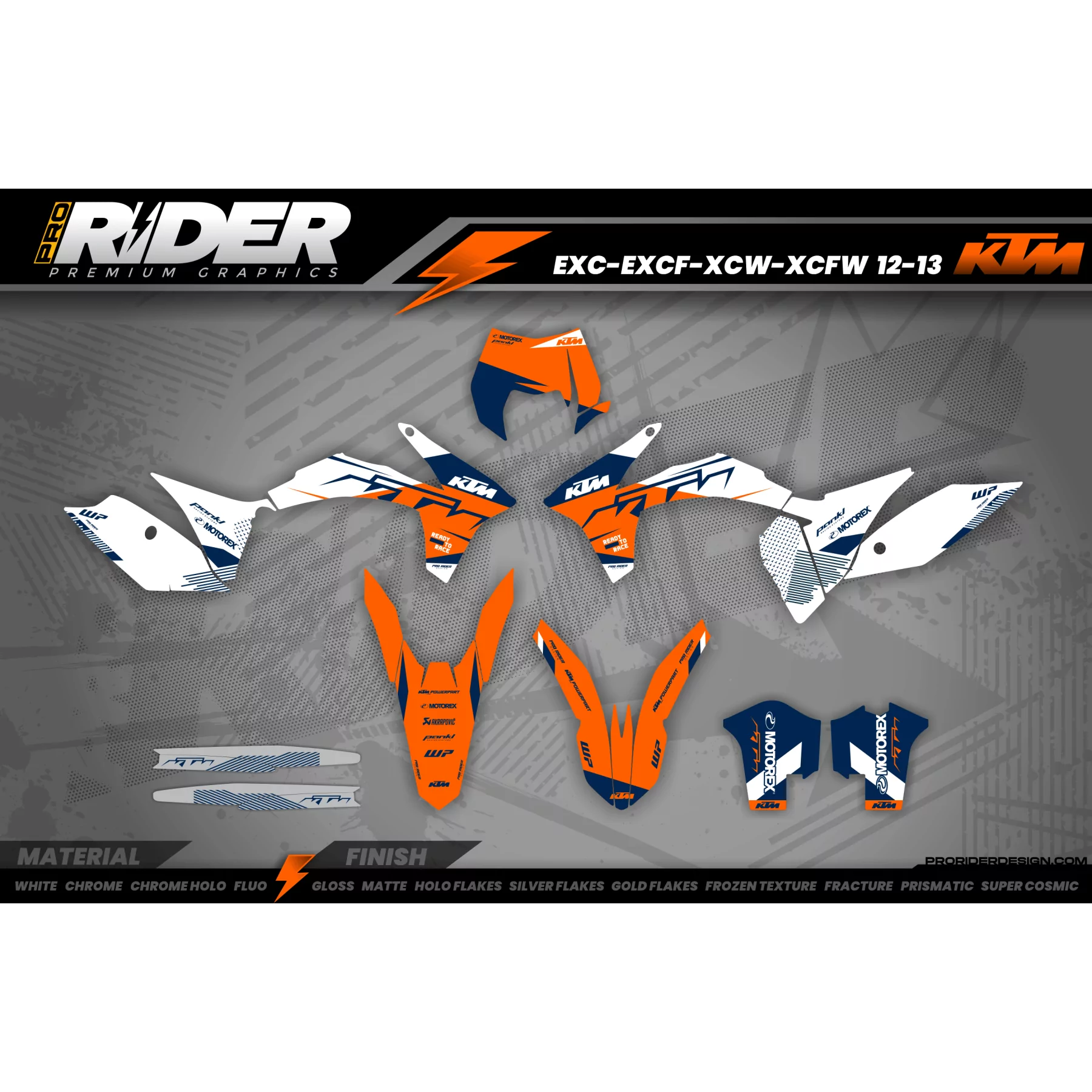 STICKERSET MOTOCROSS KTM | Wolder - STICKERSET MOTOR KTM