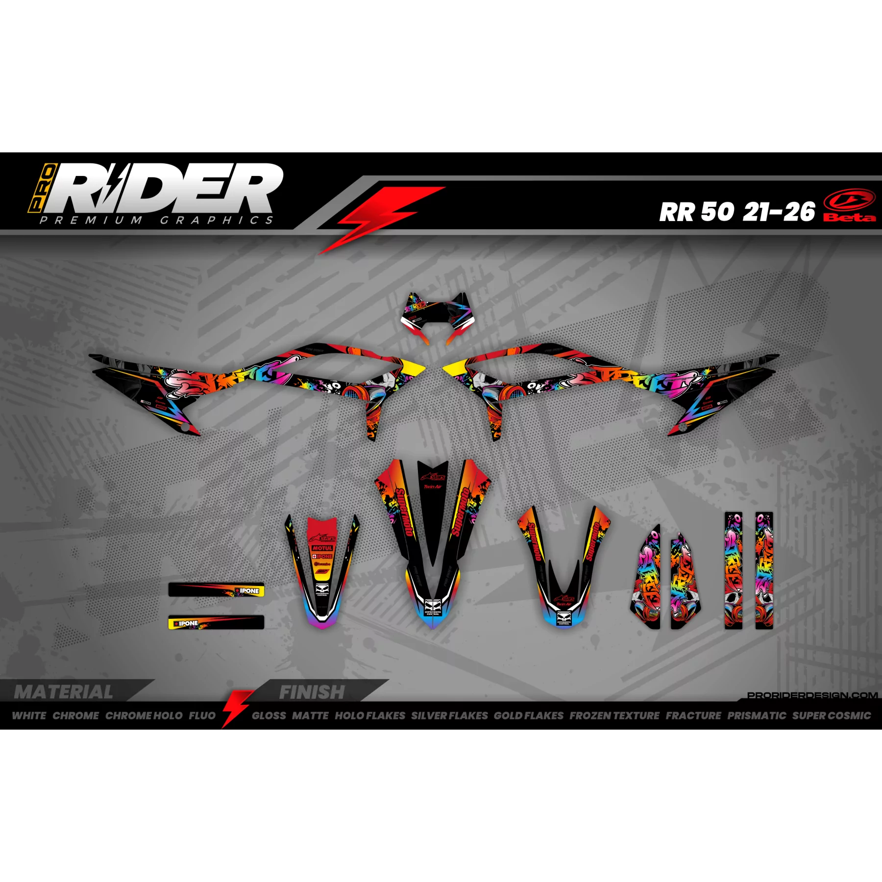 grafiche BETA RR 50cc - SUPERMOTO STREET  - Beta 50cc