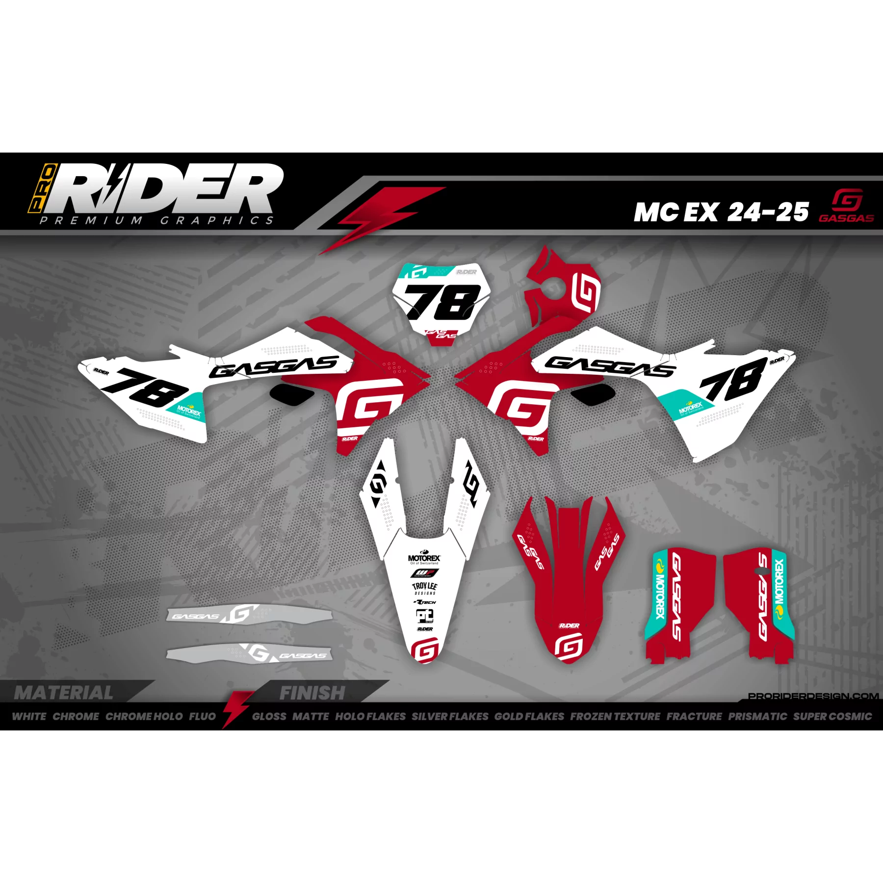 STICKERSET MOTOCROSS GASGAS | Gatorback park
