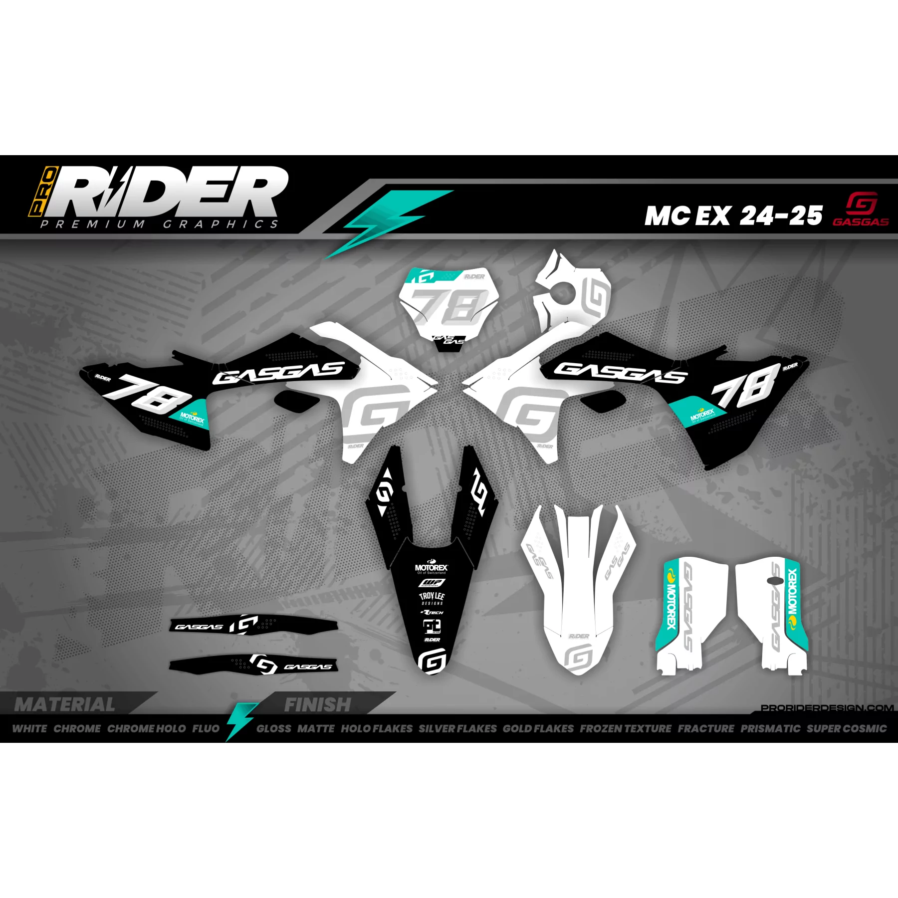 STICKERSET MOTOCROSS GASGAS | Pala