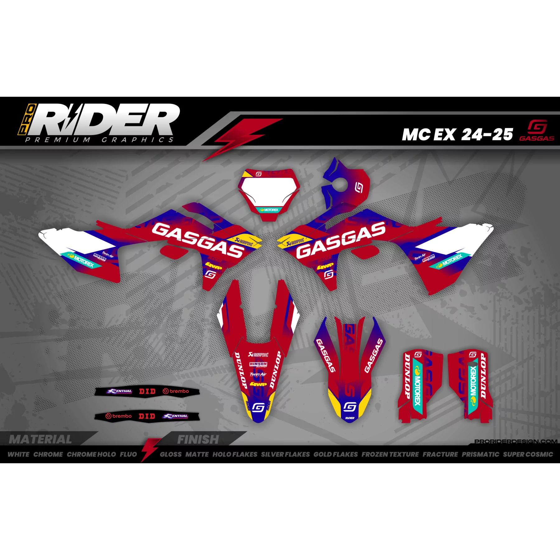 STICKERSET MOTOCROSS GASGAS | Farleigh - STICKERSET MOTO GASGAS