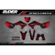 Kit adhesivos MOTOCROSS HONDA RED BOLD EFFECT  - KIT ADHESIVOS MOTO HONDA