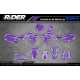 Kit adhesivos Motocross YAMAHA CARTOON MANGA BRUSH PURPLE/WHITE  - KIT ADHESIVOS MOTOCROSS / ENDURO YAMAHA