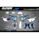 Stickerset MOTOCROSS HUSQVARNA FACTORY SIGNATURE - STICKERSET MOTO HUSQVARNA