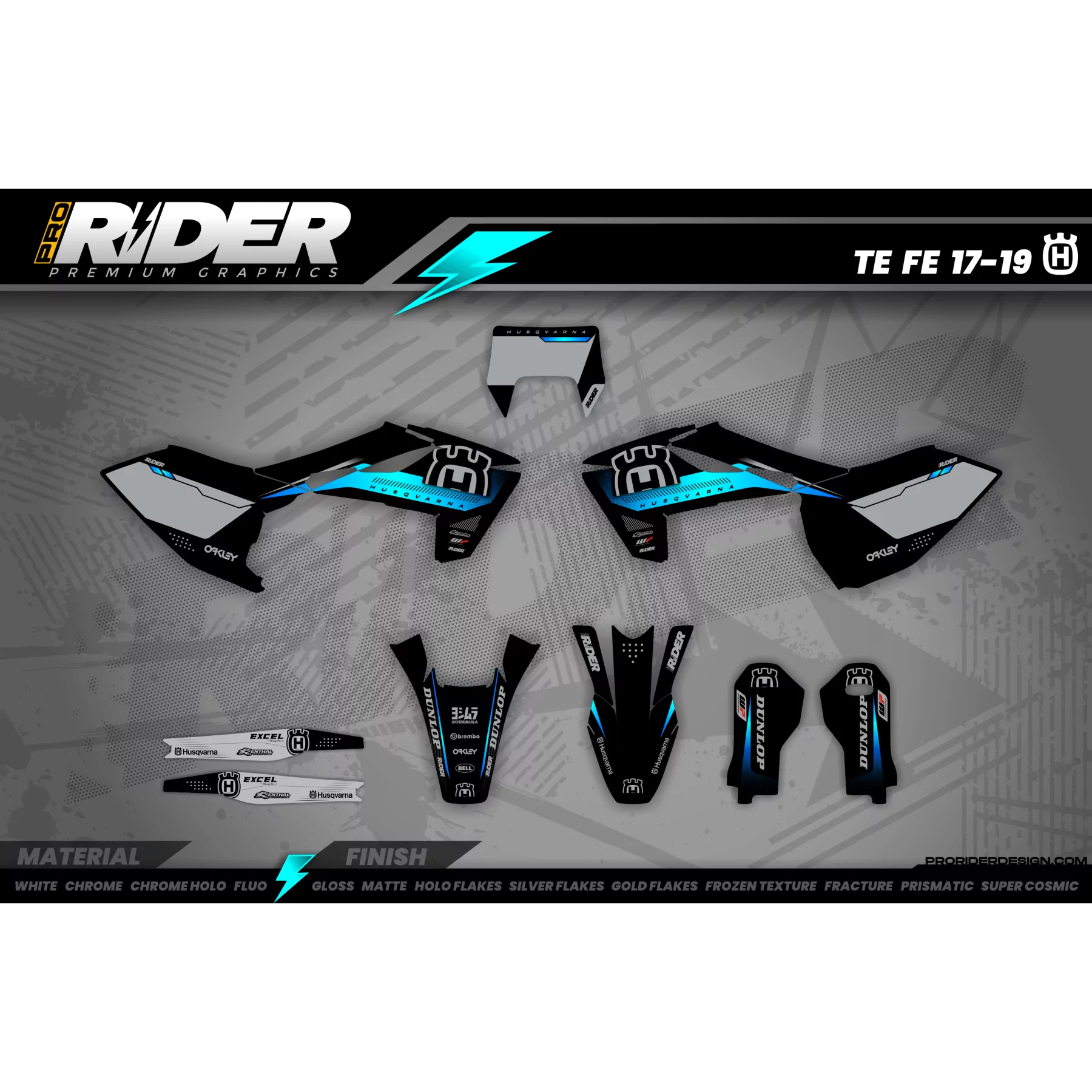 GRAFICHE MOTOCROSS HUSQVARNA | Haslor  - KIT DÉCO MOTO HUSQVARNA