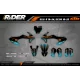 Grafiche Motocross KTM SX SXF EXC | Shadow Edition | Black orange dark teal  - TUTTI I MODELLI grafiche KTM