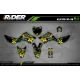 PERSONAL MOTOCROSS graphics kit ROCKSTAR ENERGY green (ref:prda16b) - MOTOCROSS ENDURO GRAPHICS
