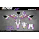 Kit adesivos personalizável - RAINBOW PURPLE - KIT ADESIVOS MOTOCROSS ENDURO