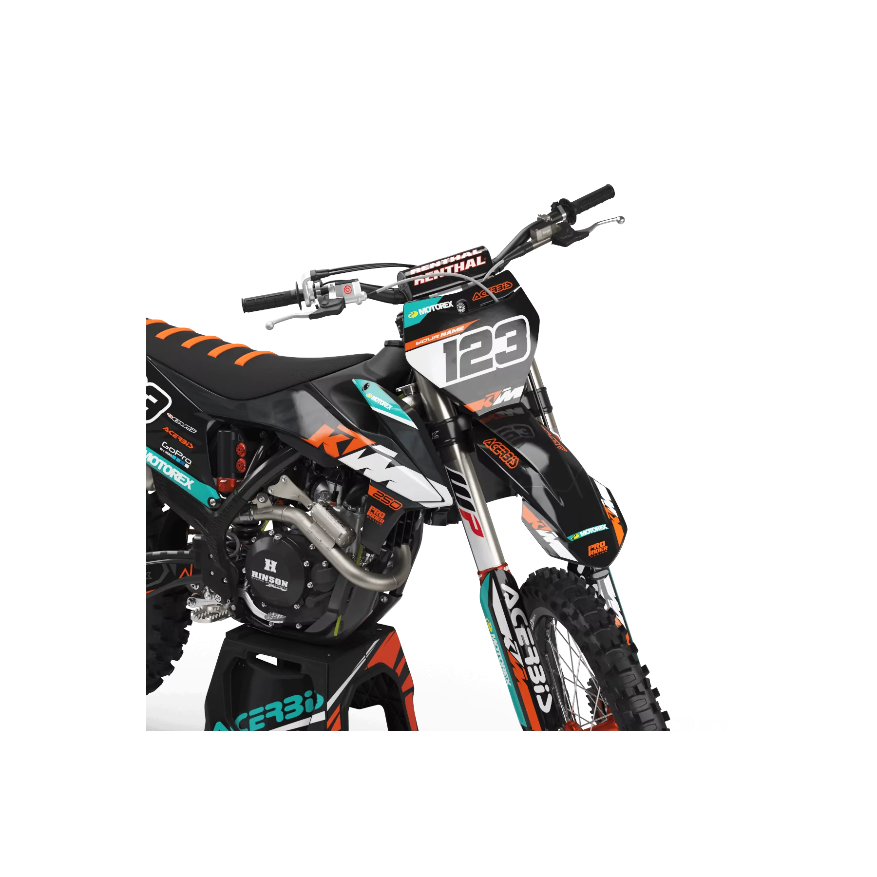STICKERSET motor Stickerset Motocross PERSO KTM MOTOREX