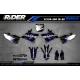 Kit adesivos Motocross YAMAHA FORCE SILVER - KIT ADESIVOS MOTO YAMAHA
