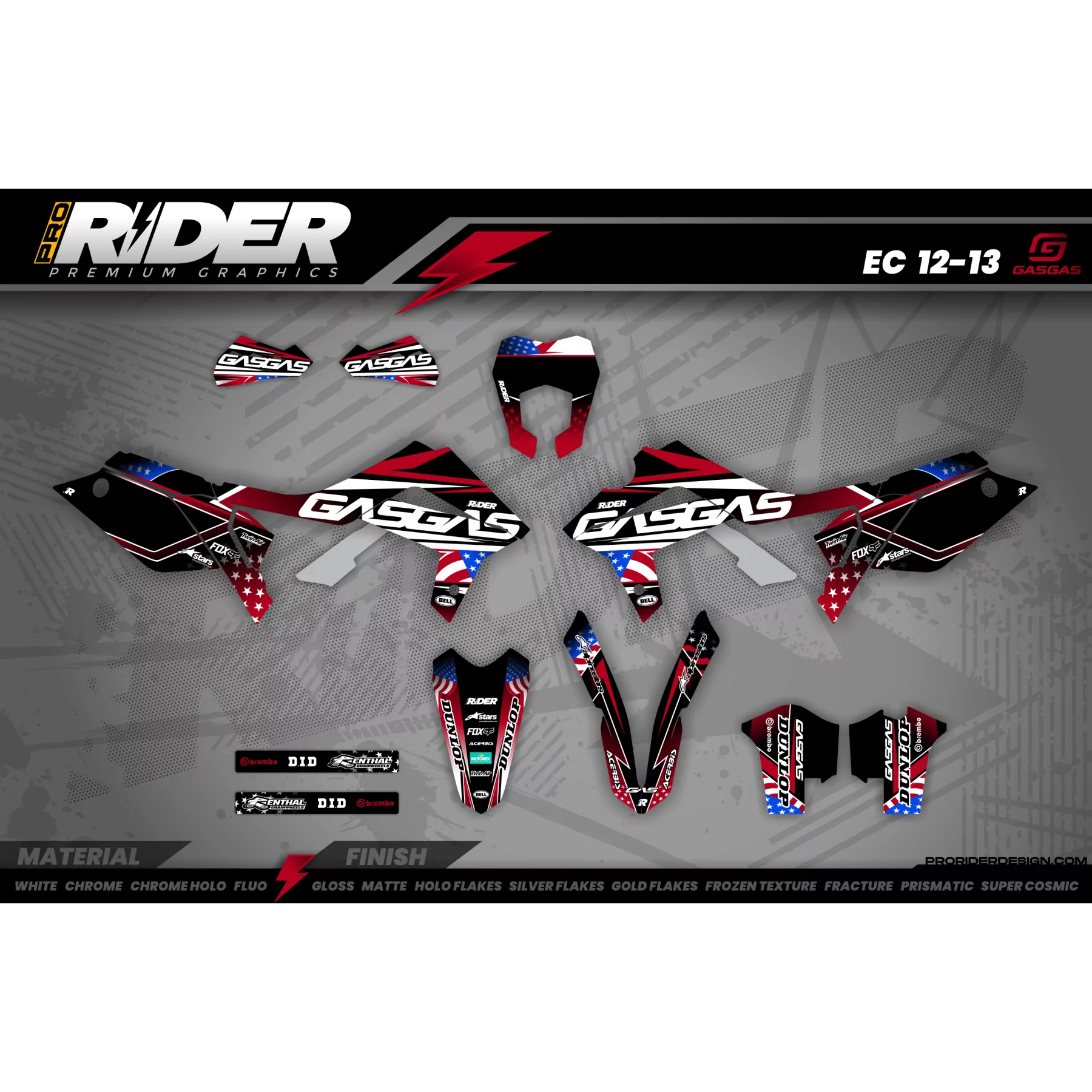grafiche MOTOCROSS GASGAS US DRIVE  - GRAFICHE MOTO GASGAS