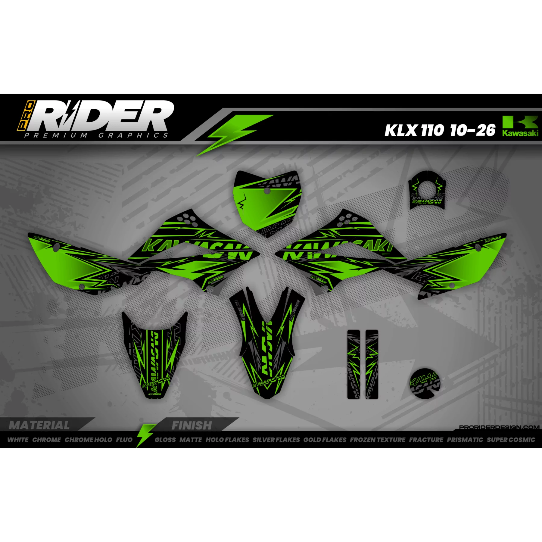 STICKERSET MOTOCROSS KAWASAKI | Southwick