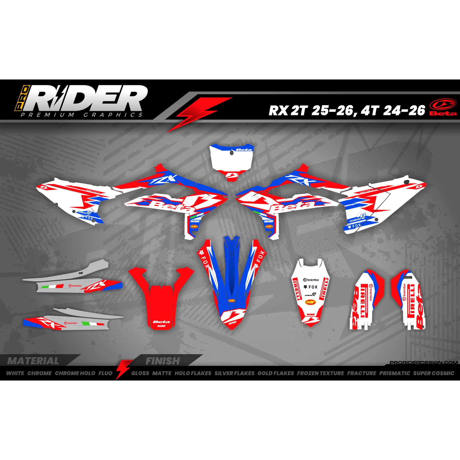 KIT ADESIVOS MOTOCROSS BETA | Ironman raceway
