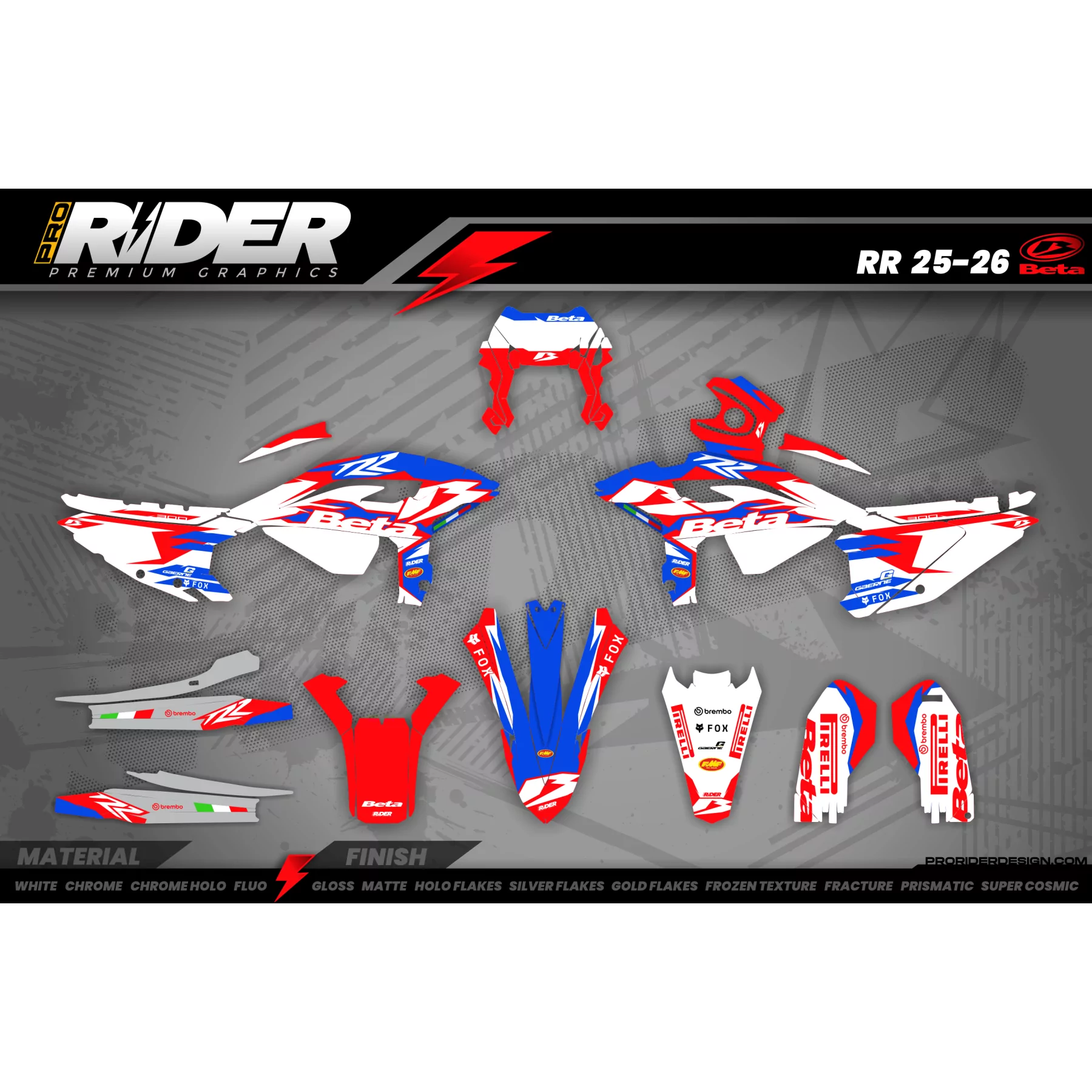 KIT ADESIVOS MOTOCROSS BETA | Ironman raceway