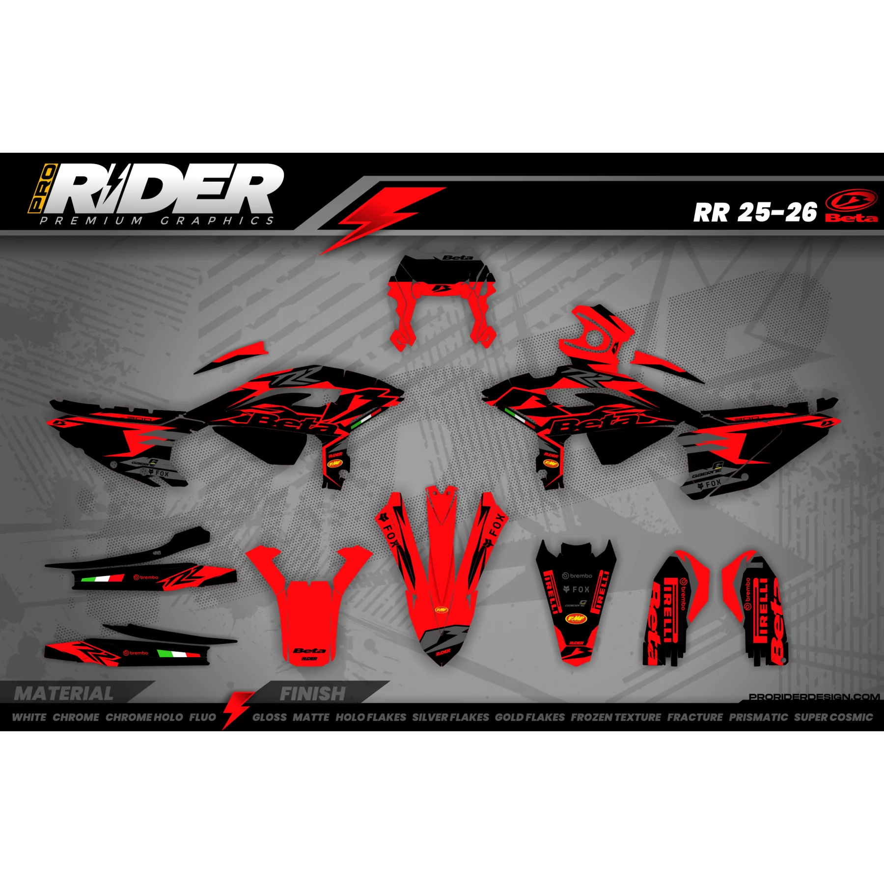 KIT ADESIVOS MOTOCROSS BETA | Broome-tioga