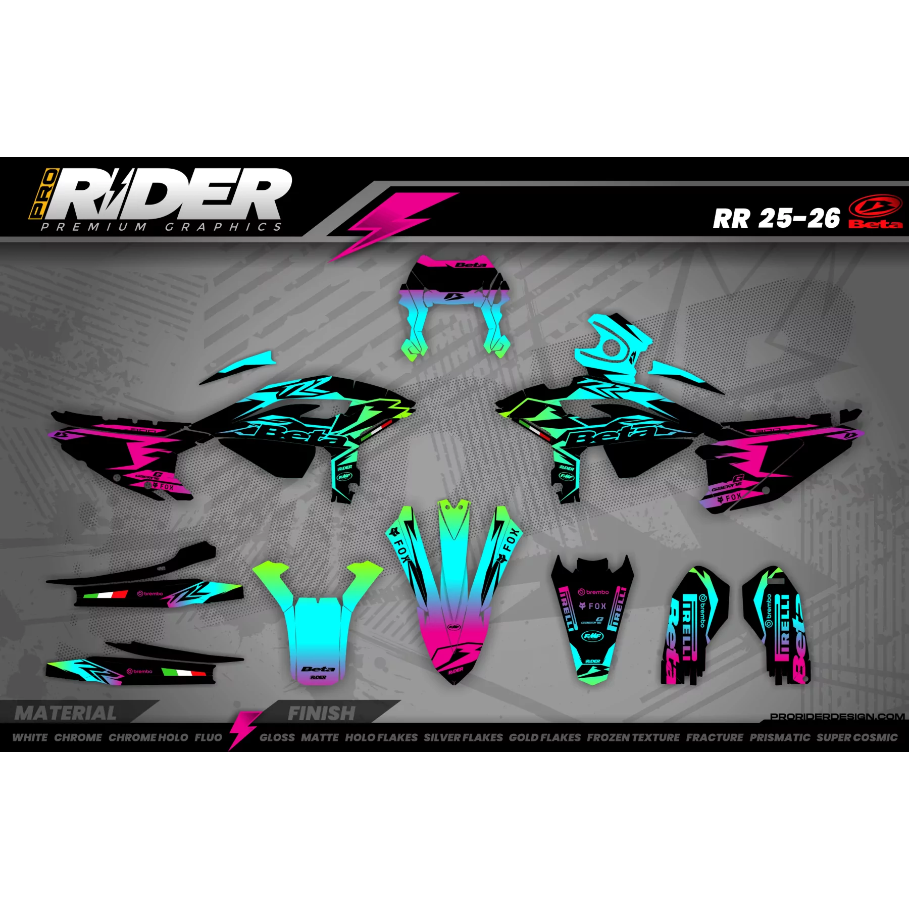 KIT ADESIVOS MOTOCROSS BETA | Carlsbad
