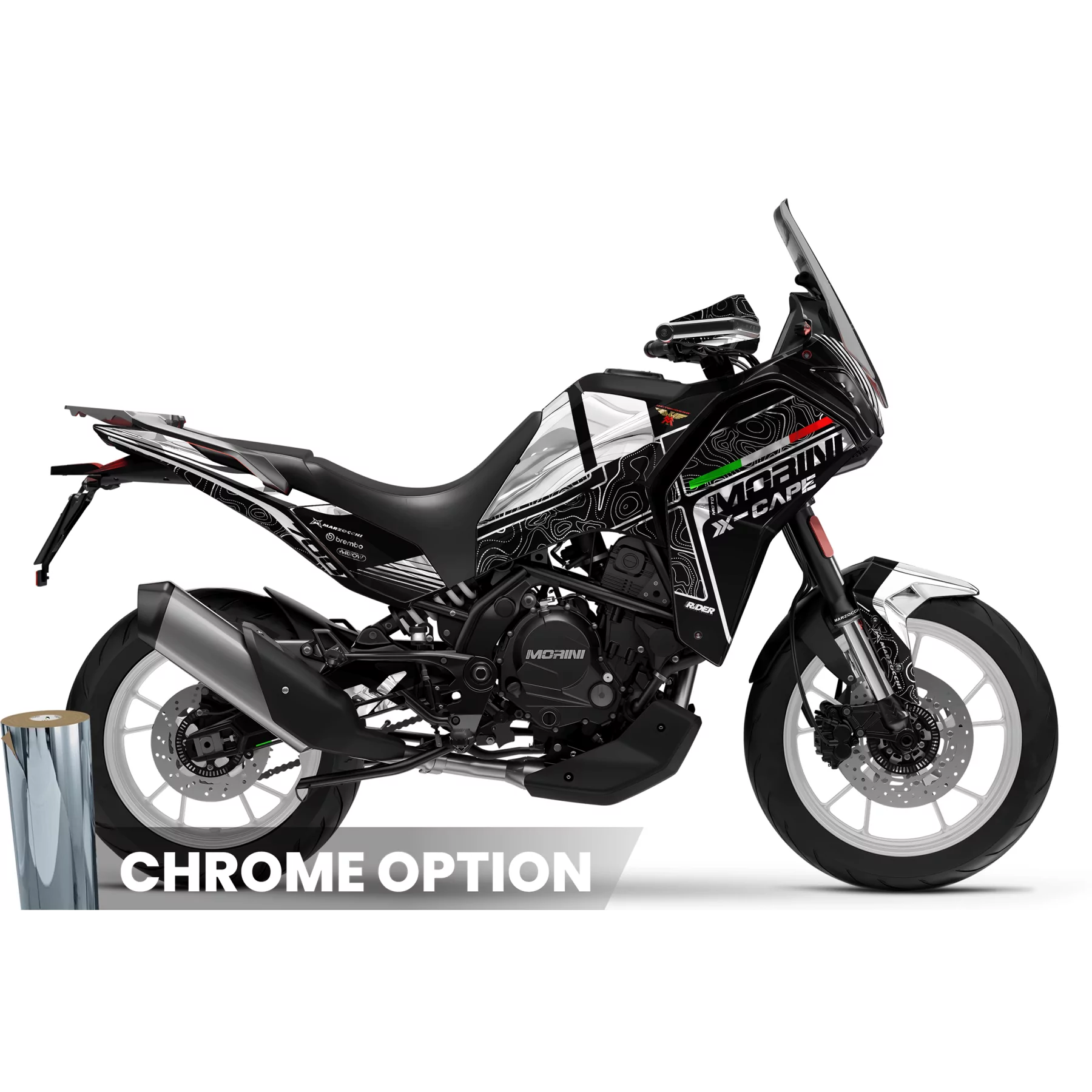 Stickerset MOTO MORINI X-CAPE 650/700 | Pista Blanca