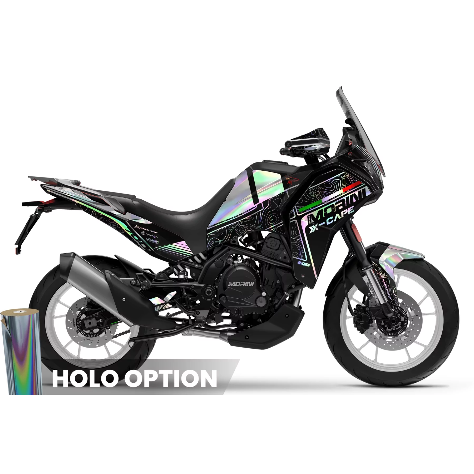 Stickerset MOTO MORINI X-CAPE 650/700 | Pista Blanca