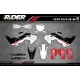Stickerset Motocross HUSQVARNA EVS BLACK AND WHITE - STICKERSET HUSQVARNA MOTOCROSS / ENDURO